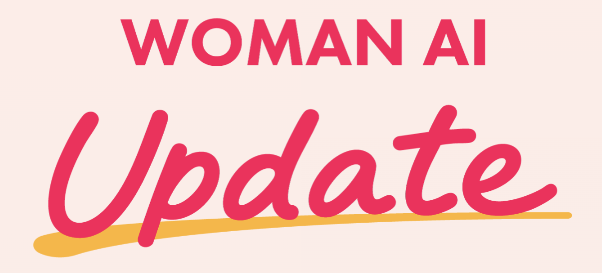 現在の WOMAN AI UPDATE ロゴ